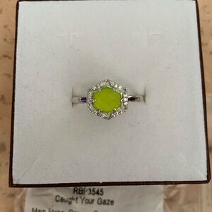 Bomb Party ring size 8. Caught your gaze. Genuine peridot quartz. SRP $142.